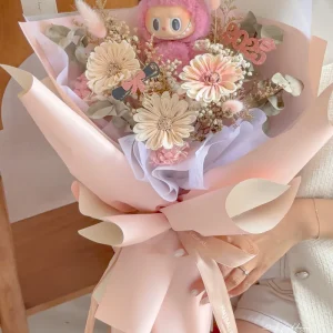 LABUBU 馬卡龍畢業花束