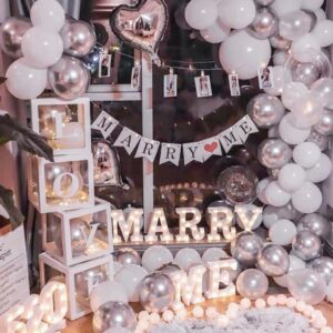 銀白世界求婚氣球套餐